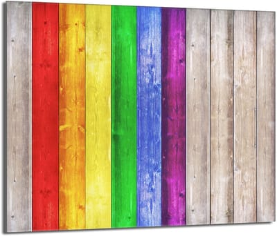 TMK ArtDeko Serie - Beschermplaat Glas - 60x52 - Kleurvol