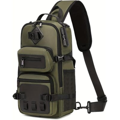 Tactische Borsttas voor Heren Multifunctionele Sling Rugzak Outdoor Wandelen Klimmen Trekking Rig Pouch Casual Messenger Heuptas