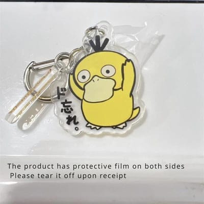 Pokemon Psyduck Cartoon Sleutelhanger Anime Figuur Q Figural Anime Merchandise Decoratie Kleding Tas Decoratie Kinder Verjaardag Cadeaus yellow