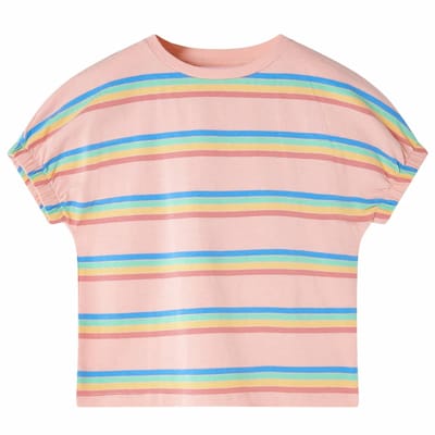 vidaXL - Kindershirt - 128 - perzikkleurig