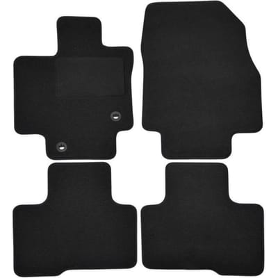 Tapis de sol - Toyota - Highlander Hybrid - Velours noir - 4 pièces - Antidérapant
