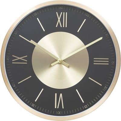 Eazy Living Wandklok Ø 30,5 cm Antoine Zwart