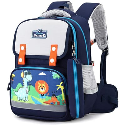 Nouveau Cartable pour Enfants pour Élèves d'École Primaire Super Léger Sac à Dos Cartoon Garçon pour Protection de la Colonne Vertébrale Protection de la Taille Réduction de la Charge