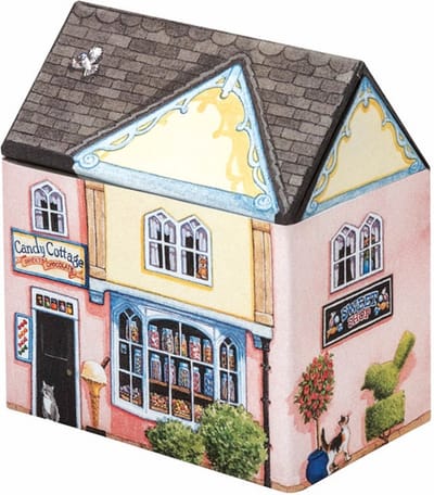 Blikje Snoepwinkeltje 12x7,5x13,5cm