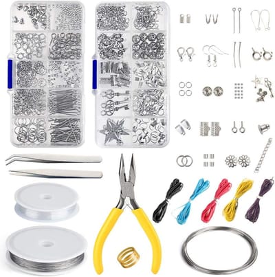 Swiphi® Sieraden Maken - Complete set - Kralenketting - 784Stuks - Silver