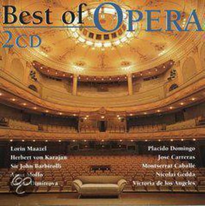 2-CD VARIOUS - BEST OF OPERA - Lorin Maazel, Herbert von Karajan, Placido Domingo, Jose Carreras, Montserrat Caballe