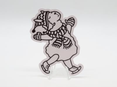 Schaatsend Schaap Sticker - Dieren in het Dagelijks Leven | Vera's Arts & Dice | Schattige Stickers - Handgemaakte Stickers - Journaling - Bullet Journal - Scrapbooking - Leuke Stickers - Laptop Sticker - Telefoon Sticker