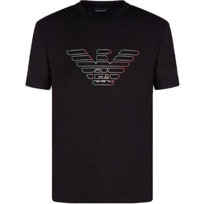 Emporio Armani Ss21 Motif Logo Coupe Ample Col Rond Manches Courtes T-shirt Homme tops Noir 3K1TCA-1J11Z-0999 M black