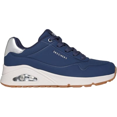 Skechers UNO - GOLDEN AIR Dames Sneakers - Donkerblauw / Zilver