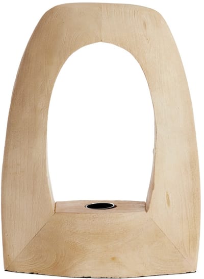 Light & Living Tafellamp Carini Mangohout, 35cm - Naturel