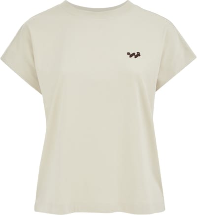 WE Fashion Dames T-shirt met print en embroidery - Curve