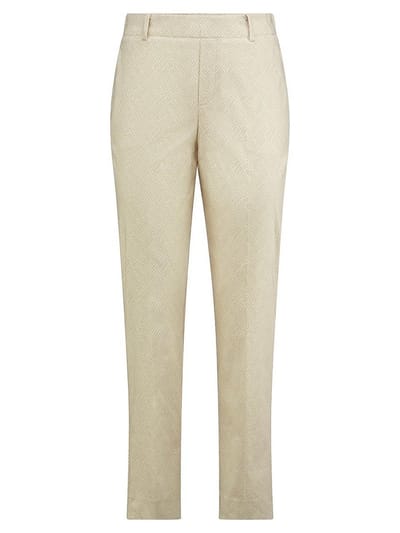 Slim Fit 7/8-broek Van Peter Hahn wit