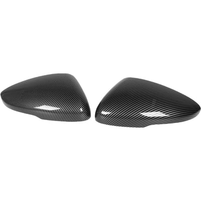2 Pièces Coques de Rétroviseur Gauche Droite Style Fibre de Carbone Imperméables Couvercles de Rétroviseur Latéral pour Voitures gray