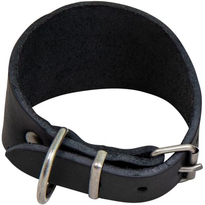 Animal Boulevard Ab30025 - Hals- En Leibanden - Hond - Ab Country Leather Greyhound Halsband Zwart-35-40cm - Maat: 35-40cm - 205283