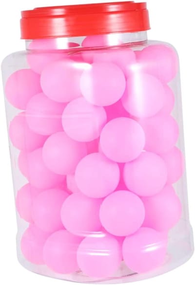 Tafeltennisballen - Pongballen - Recreatief Spelen - Gladde Naden - 3x3CM - Roze