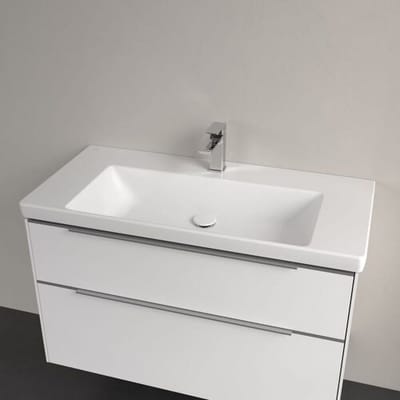 Villeroy & Boch Subway 3.0 cabinet washbasin 100 cm, with 1 tap hole, without overflow 4A70A201