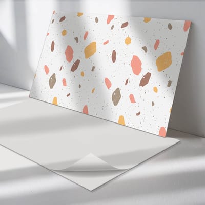 Wallfluent Vinyl Wandpaneel - Abstract patroon met vlekken Wandpaneel PVC - 120 cm x 60 cm - Wit Vinyl Wandpaneel - Set van 1 - Rechthoekig Wandbekleding Vinyl - Texturen Wandpaneel - Zelfklevend Wandpaneel - Wandpaneel Keuken en Badkamer