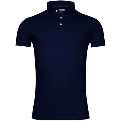 Thomas Maine Polo Cotton Piqué Short Sleeve Navy / male