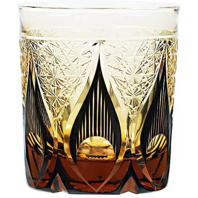 Handgemaakte Japanse stijl Edo Kiriko Whiskey glazen beker gekleurd met de hand gesneden om glazen te doorzichtige gekleurde ouderwetse glazen 240ml