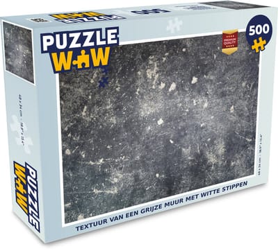 Puzzel Grijs - Wand - Muurverf - Legpuzzel - Puzzel 500 stukjes