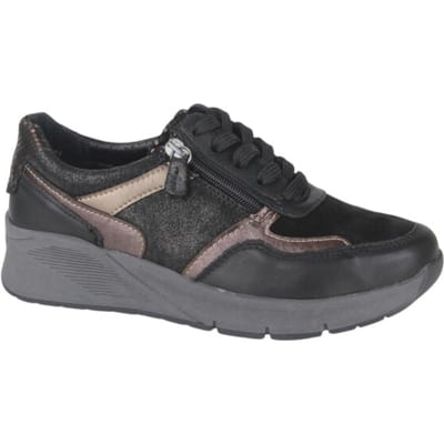 Ti Comos 2360014-000 dames veterschoenen sportief maat 37 zwart