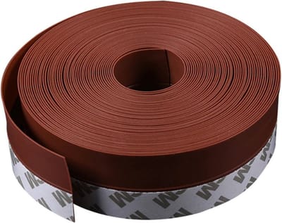 Zelfklevende rood - bruine tochtstrip - 5 Meter - 2.5cm breed - Tochtstrip siliconen - Isolatiestrip voor raam, deur, brievenbus en andere kieren - Anti-wind tochtstrip - Tochtwering - Isoleren - Anti-tocht - Energie besparen - Verduurzamen