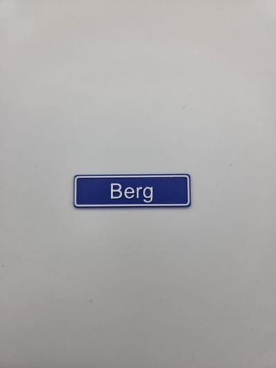 3D plaatsnaam speldje Berg