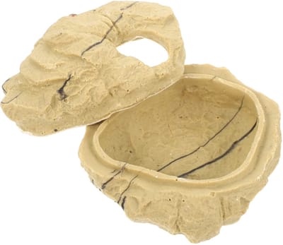 Kleine Crawler Verborgen Holte voor Reptielen, Tropisch Regenwoud, Ideaal voor Terrariums als Schuilplaats voor Luipaardgekko's en Andere Reptielen, Kleur en Patroon, Variabel