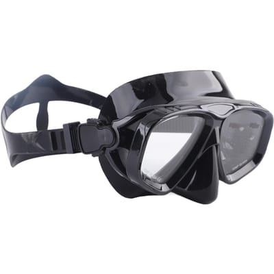 Lunettes de plongée avec sangle réglable Lunettes de natation Couverture pour les yeux et le nez Équipement de snorkeling en silicone pour black