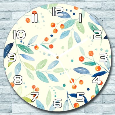 Coloray Wandklok - Bessentakjes Glazen Klok - 30fi cm - Romig Wandklok - Wandklok Ronde - Wandklok Klassiek - Wandklokken Woonkamer - Stille Wandklok