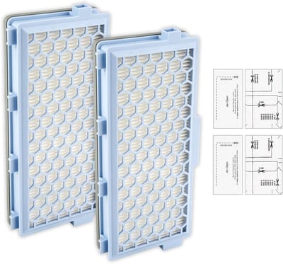 4 stuks vervangende HEPA-filters Guard S1 / L1, voor Miele Guard S1 / L1, Compact C1 en C2 / Complete C2 en C3 S8340 stofzuigers, 2 HEPA-filters + 2 Airclean uitlaatfilters en motorbescherming
