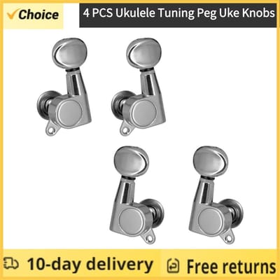 4 Stuks Ukulele Stemknoppen Uke Knoppen 1:15 Gesloten Stemmechanieken Stemknoppen Voor 4-snarige Ukulele gray