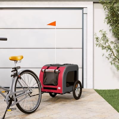 Hondenfietskar - Dierenkar Fietstrailer - Veilig Vervoer Huisdier - Waterafstotend Oxford Materiaal - 125 x 64 x 66 cm