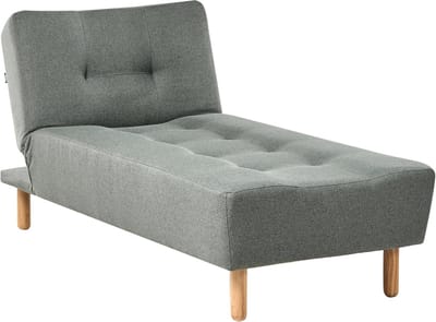 BELIANI ALSTEN - Chaise longue - Groen - Stof