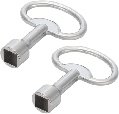 Dailygoods - 2 Stuks Vierkante Sleutels voor Kranen - Verwarming Sleutel voor Gas Watermeter