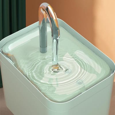Kat Waterdispenser Automatische Circulatiestroom Drinkbak Kitten Drinkbak Hond Waterbassin Voedingswater donkergroene kleur