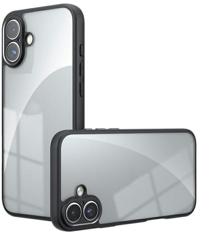 Coverup Hoesje - Geschikt voor iPhone 17 Hoesje - Coverup Transparante Back Cover met Camera Cover - Transparant