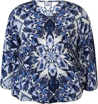 Zhenzi -Anais 1201-Blouse 3/4 Navy maat XS=40