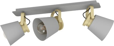 EGLO Twicken Spot - E27 - 59 cm - Grijs|Goud -Staal