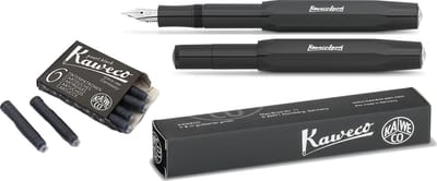 Kaweco Vulpen Sport Skyline BLACK (FINE) met extra doosje vullingen