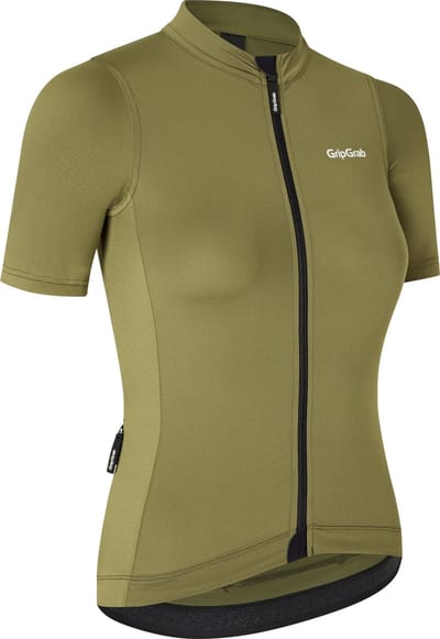 GripGrab - W's RIDE Fietsshirt Korte Mouwen voor Dames Zomer Wielrenshirt Cycling Jersey - Olijf Groen - Vrouwen - Maat XL