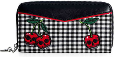 Banned - ROCKABILLY CHERRY Dames portemonnee - Zwart
