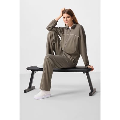 Oversized Rit-kraag Trainingspak Set