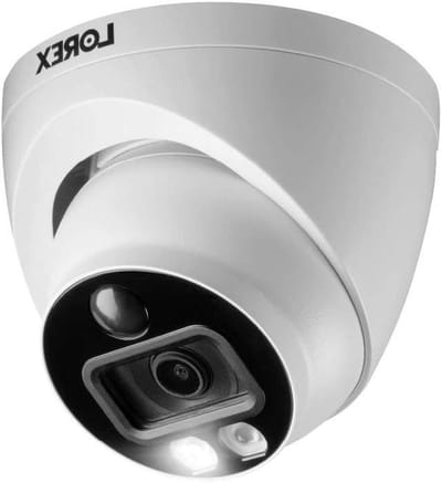 Beveiligingscamera Dome - Koepel Camera - Binnen Buiten - Actieve Afschrikking - 105 Graden Kijkhoek