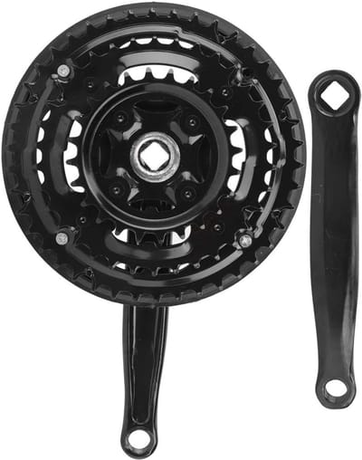 Fietsen - Koolstofstaal Crankstel Crank 24-34-42T - Kettingen Cover voor Vbele Snelheid Mountainbike - Road Fiets