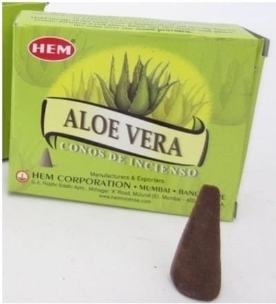 HEM Wierook kegeltjes in huisgeur Aloe Vera - 20x kleine kegeltjes - Ontspannend - Kalmerend