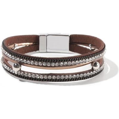 39 Stijl Handgemaakte Echt Leer Dames Armband Voor Vrouwen Bedelarmband Wikkelarmband black
