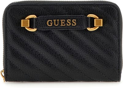 GUESS Portemonnee Sela SLG Zip Around Black Zwart
