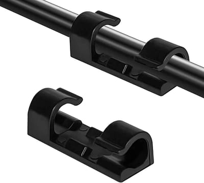 Kabelclips 80pcs Sterke Lijm - PC Draad Houder - Organisator voor Snoeren - Eenvoudige installatie - SnelShoppen