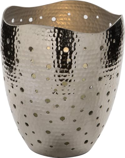 Fink Elias - Waxinelichthouder - Zilver - 16 x 19 cm